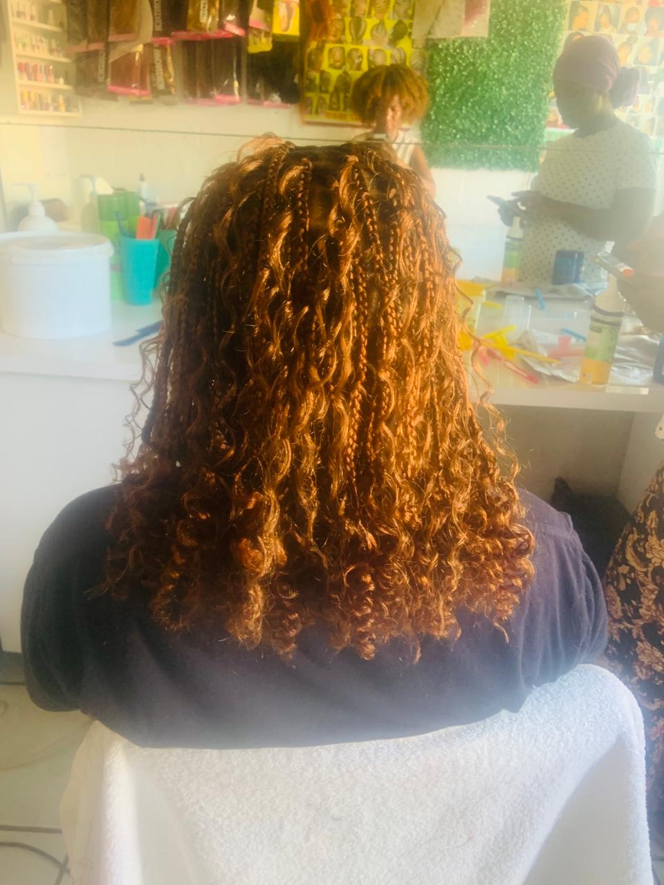 Boho Braids with Curls